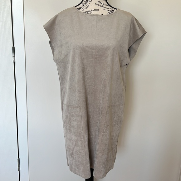 Wifred Free Nori Suede dress, grey, size M, with pockets - Picture 1 of 7